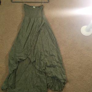 Casual strapless dress